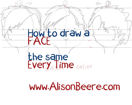 How to draw cartoon faces