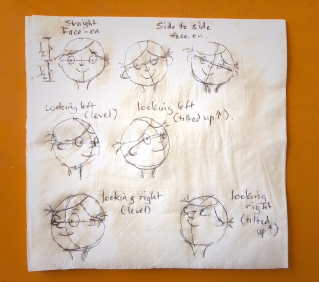 cartoon face drawing