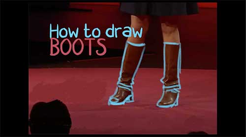 how to draw boots