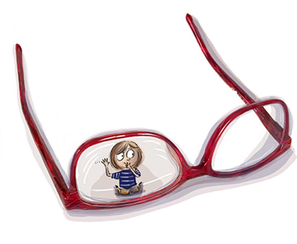 Red glasses